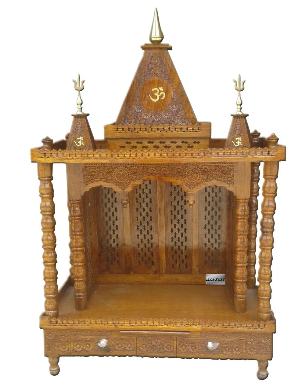 Traditional Wooden Mandir Uh Mndr 0018 design