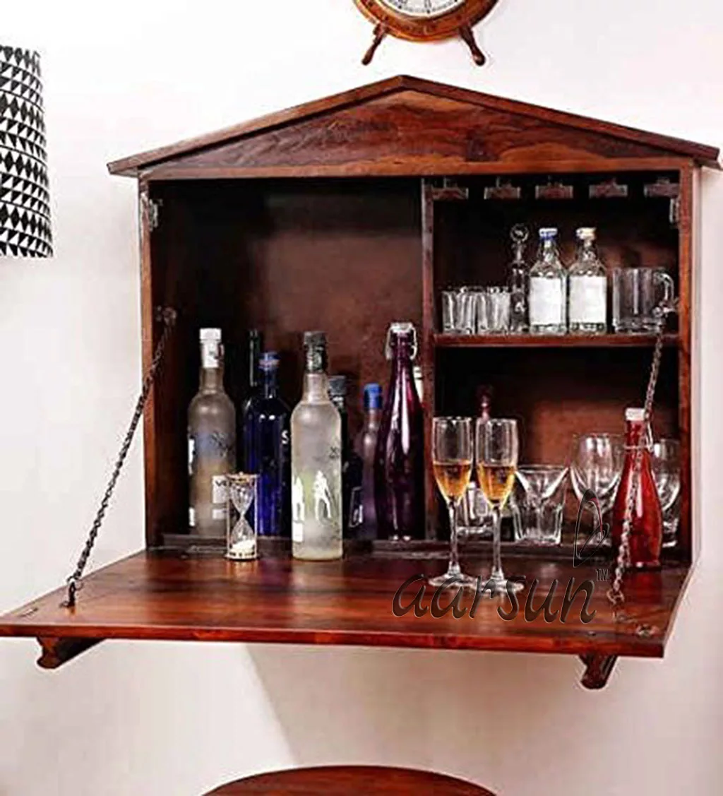 UH-BAR-0002 Aarsun Wooden Bar Cabinet