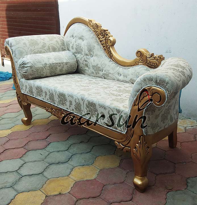 Sofa Wooden Chaise Lounge – Polisy volamena UH-DWN-0015-B