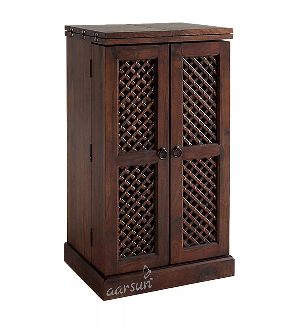 Aarsun Wooden Door Bar Cabinet