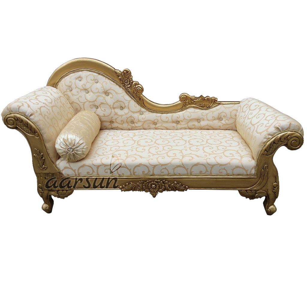 Best Gold finish Chaise Lounge Royal Touch DWN0014