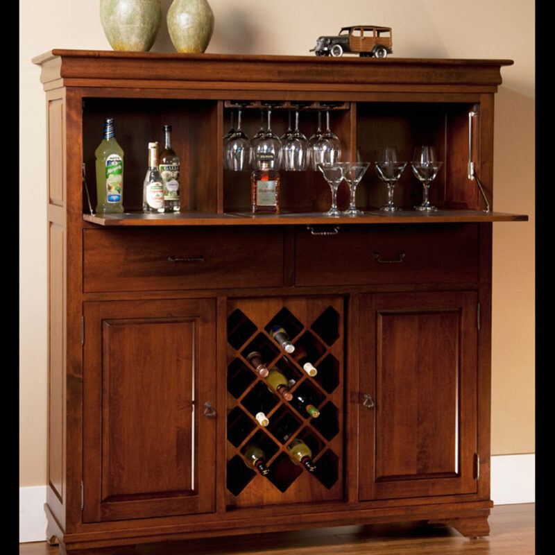 Fine Quality Wood Handcrafted Bar Cabinet BAR-0007