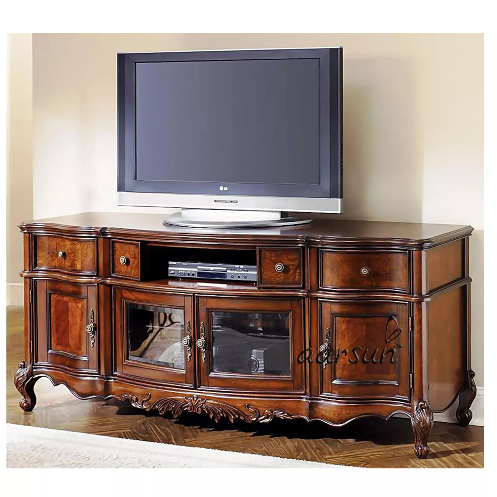 Aarsun Handcrafted TV Unit Trolley