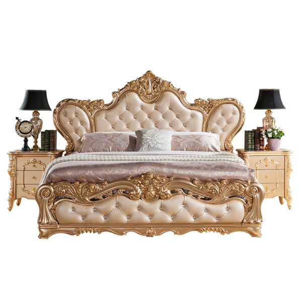 Best Quality Handmade Antique Style Wooden Bed BED0001