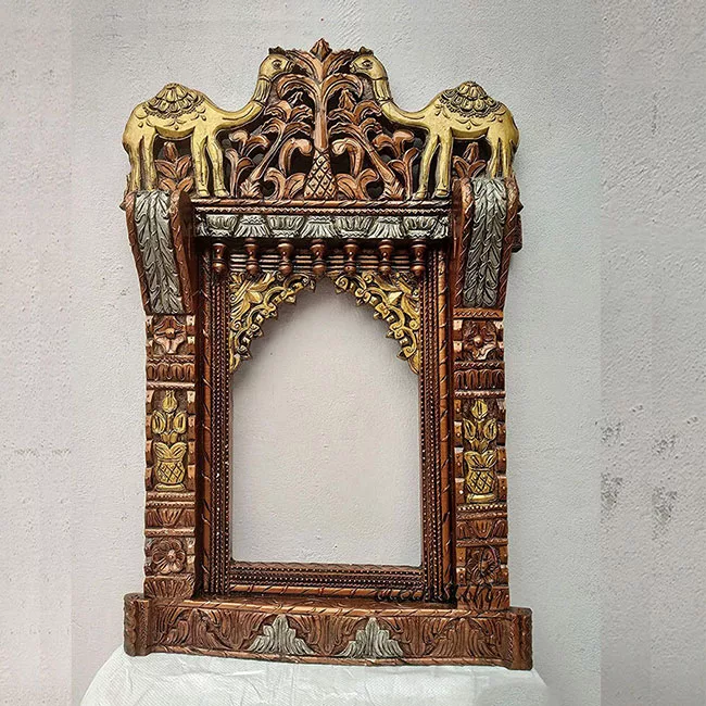 Camel Carved Jharokha Frame – JH-0030