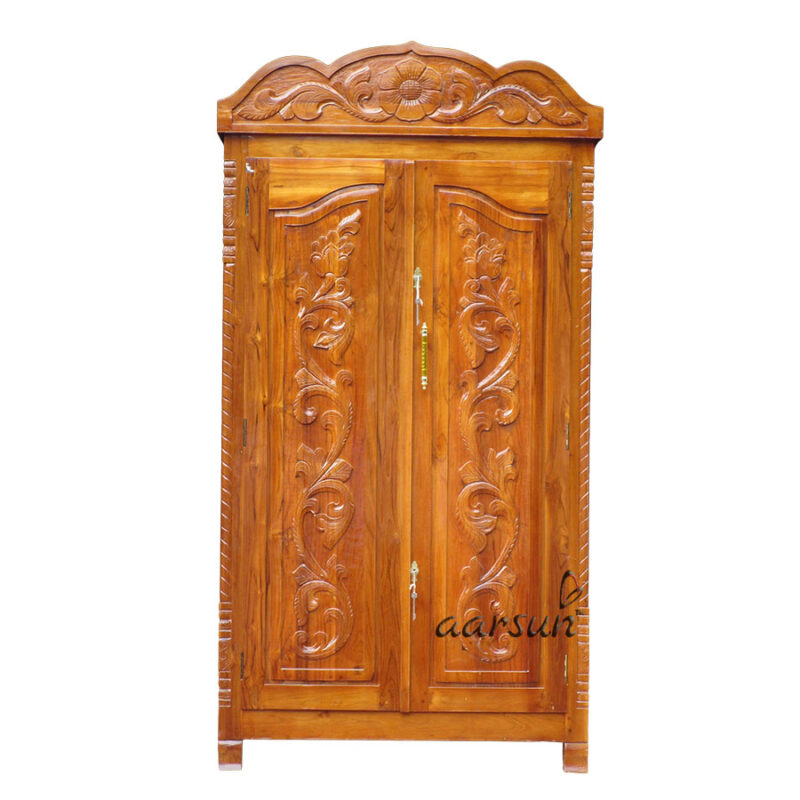 Best Quality Carved Wooden Almirah / Wardrobe ALM0006