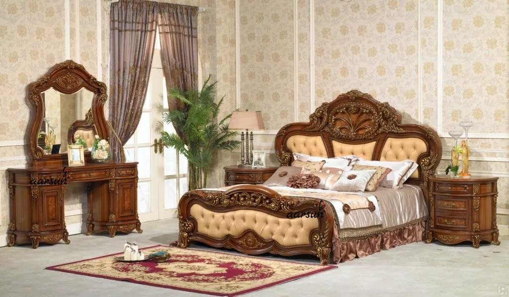 UH-BED-0008 Aarsun Wooden Luxurious Bedroom Furniture