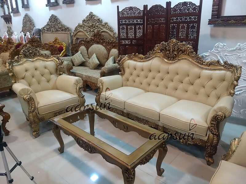 Fully Carved Wooden Royal Sofa Set YT-104