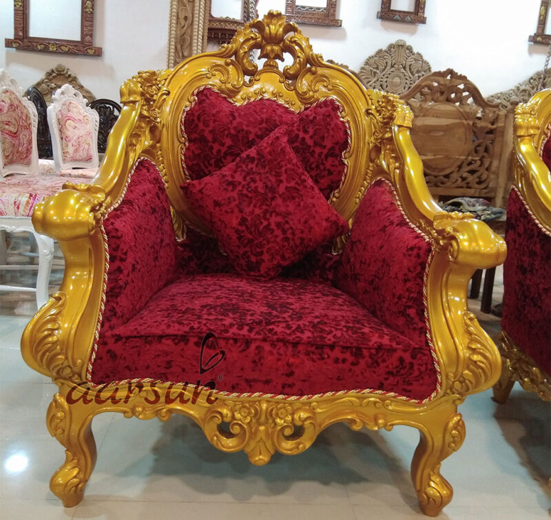 Gold Finish Royal look Sofa Set YT108