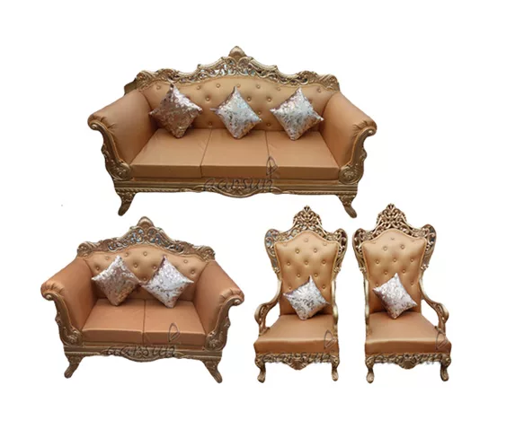 Rajwada Design Wooden Sofa Set (3+2+1+1) SOFA SF-0037