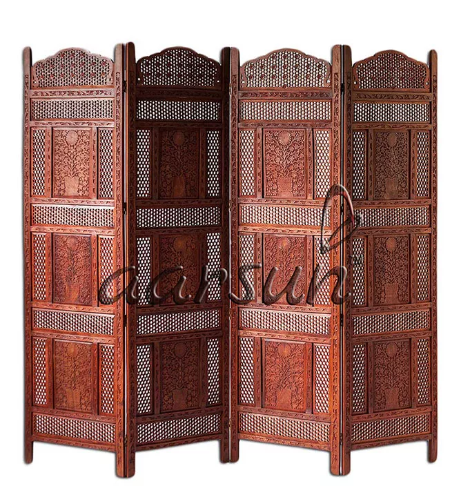 Room Divider with Floral Pattern Aarsun UH-PART-0130