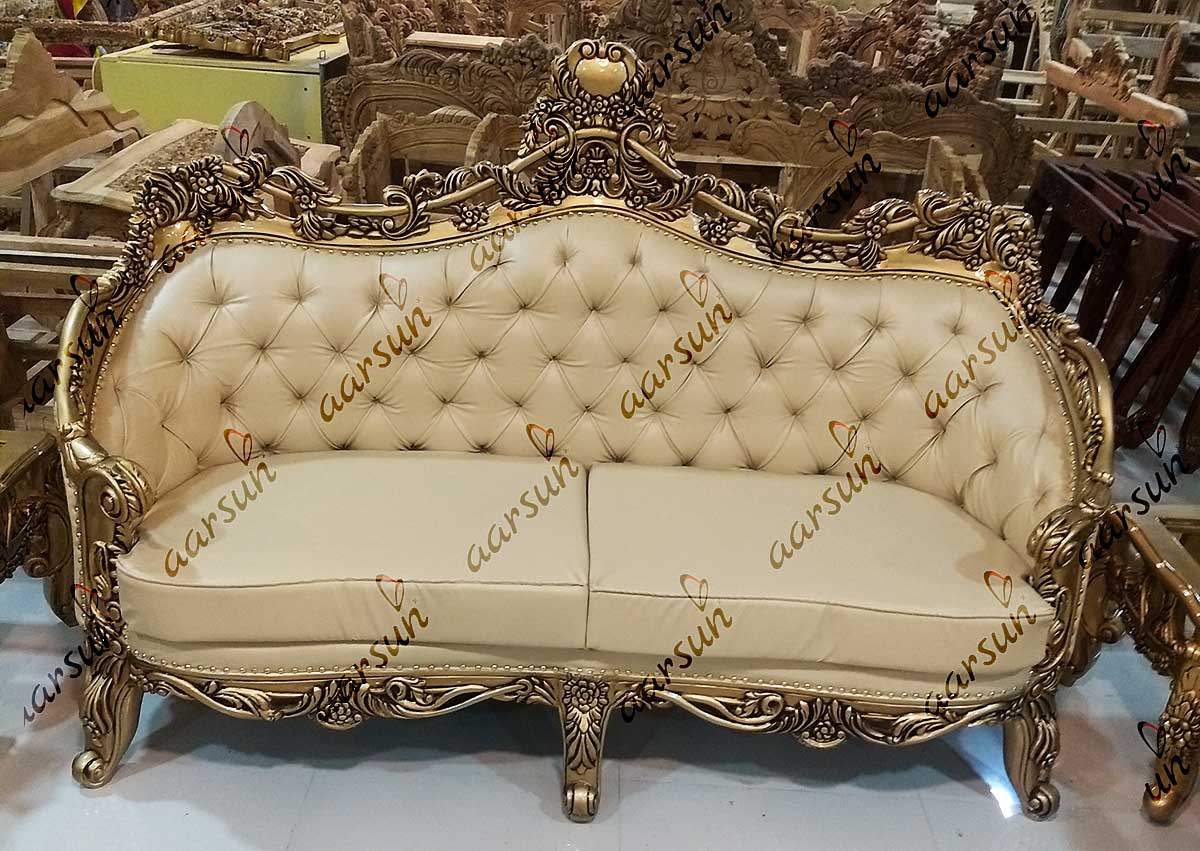 37+ Royal Wooden Sofa Set