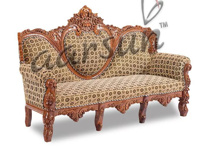 Teak Wood Dilwala Classic Sofa Set+Table UH-SF-0066-D