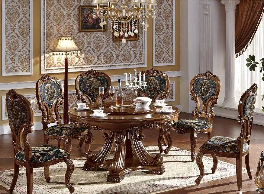 UH-DNG-0041 Aarsun Carved Dining Set
