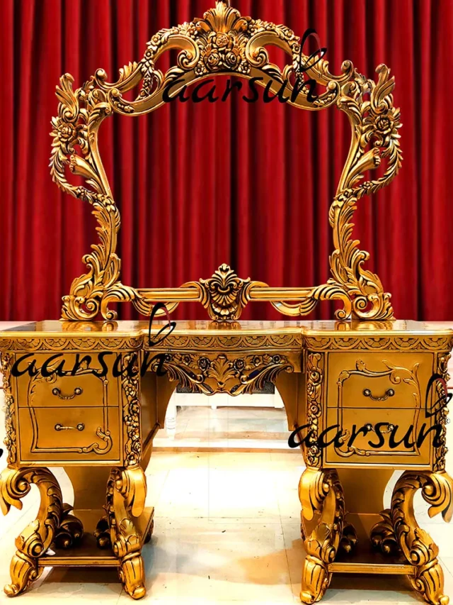 Luxury Dressing Table Vanity Chair in Gold YT-223