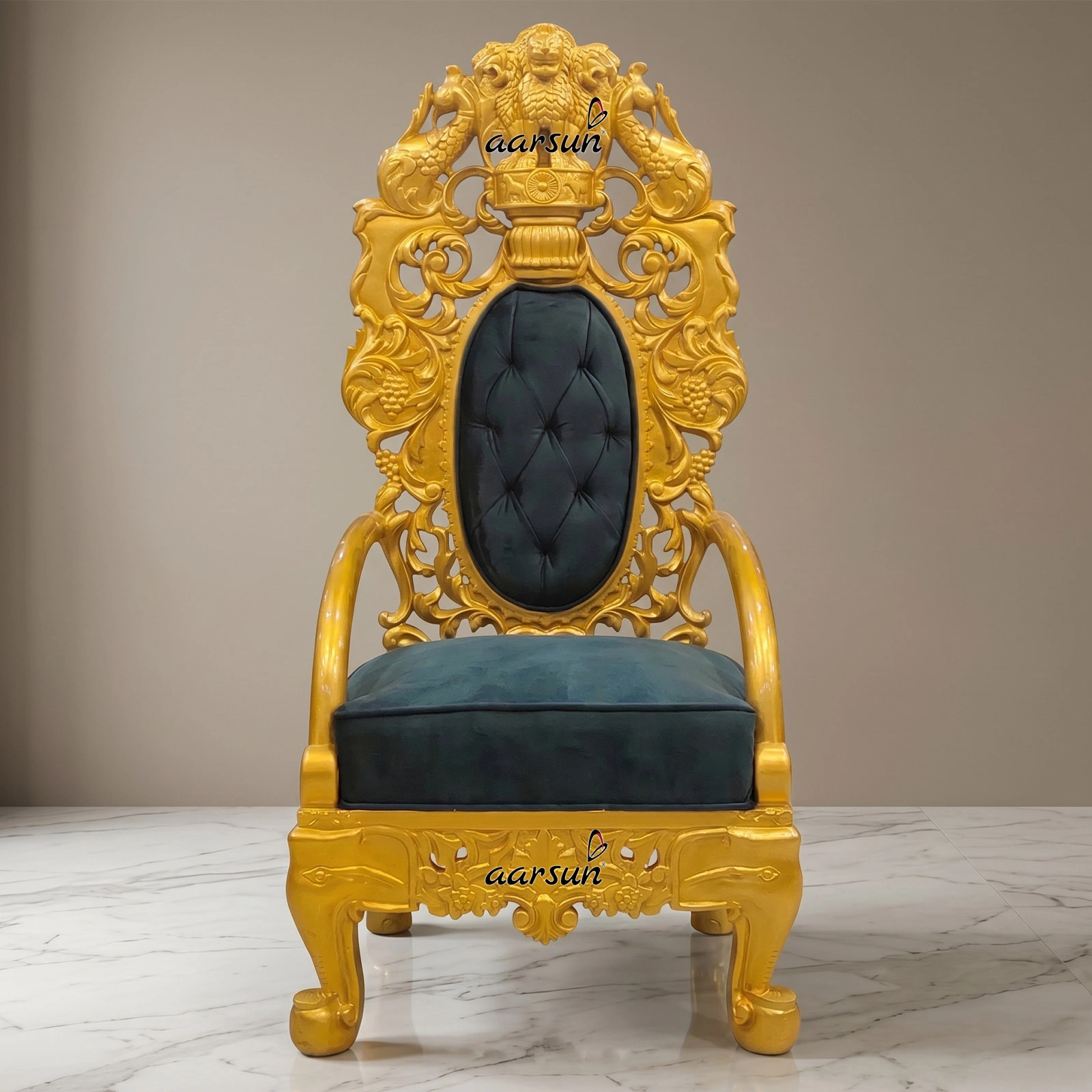 Royal Gold Designer Chairs with National Emblem UH-YT-242