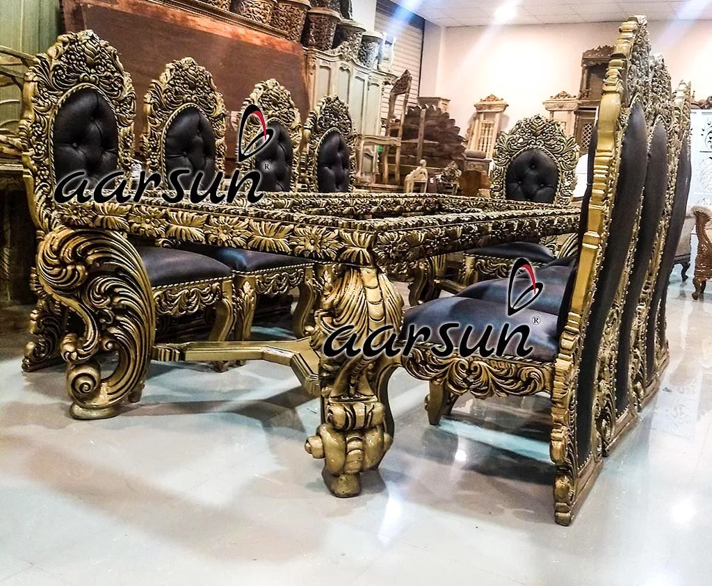 Antique-Gold-Dining-Set-in-10-Seater-YT-135-D