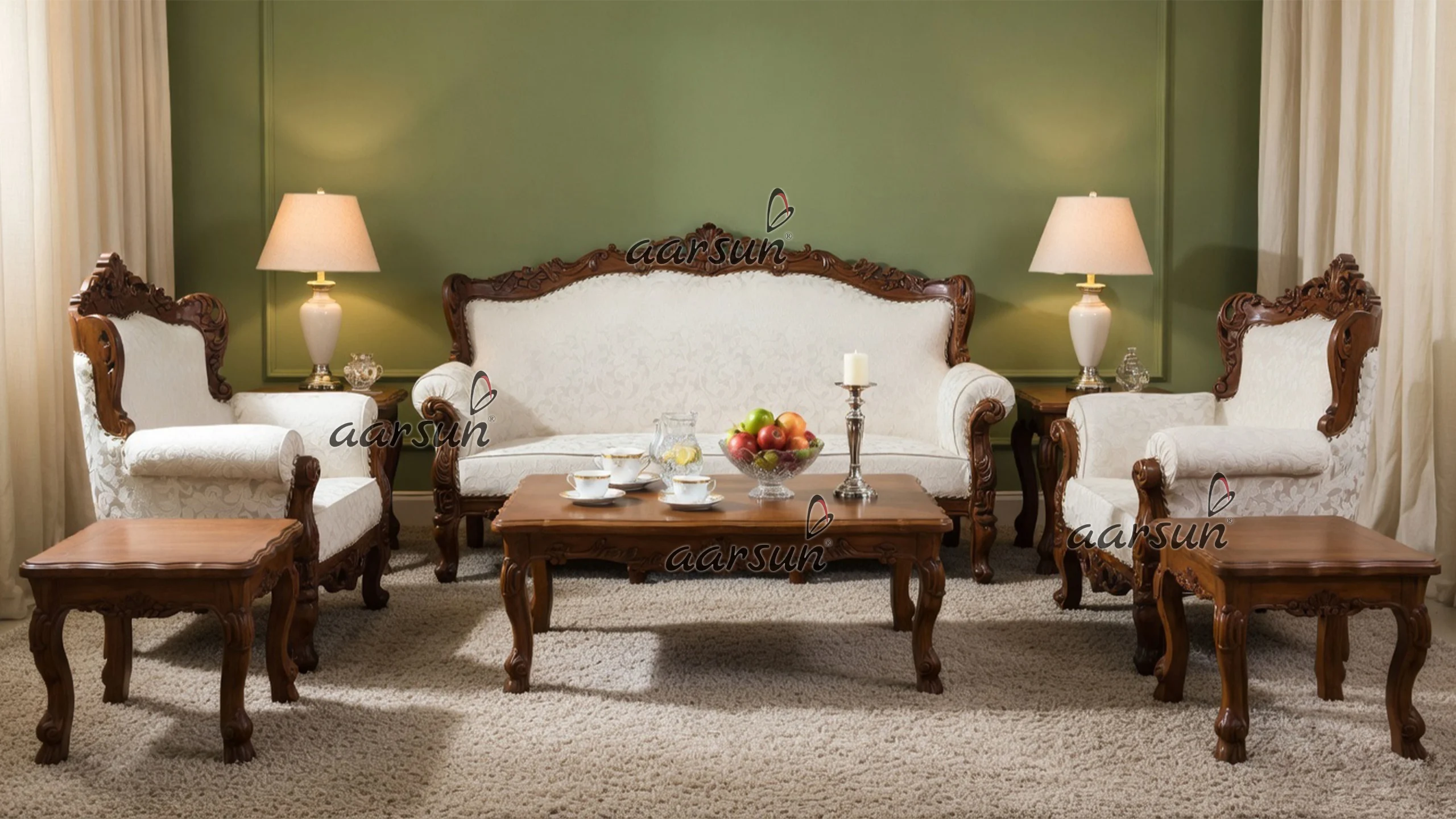 Image for Handcrafted 7 Seater Sofa -Matte Finish UH-YT-268