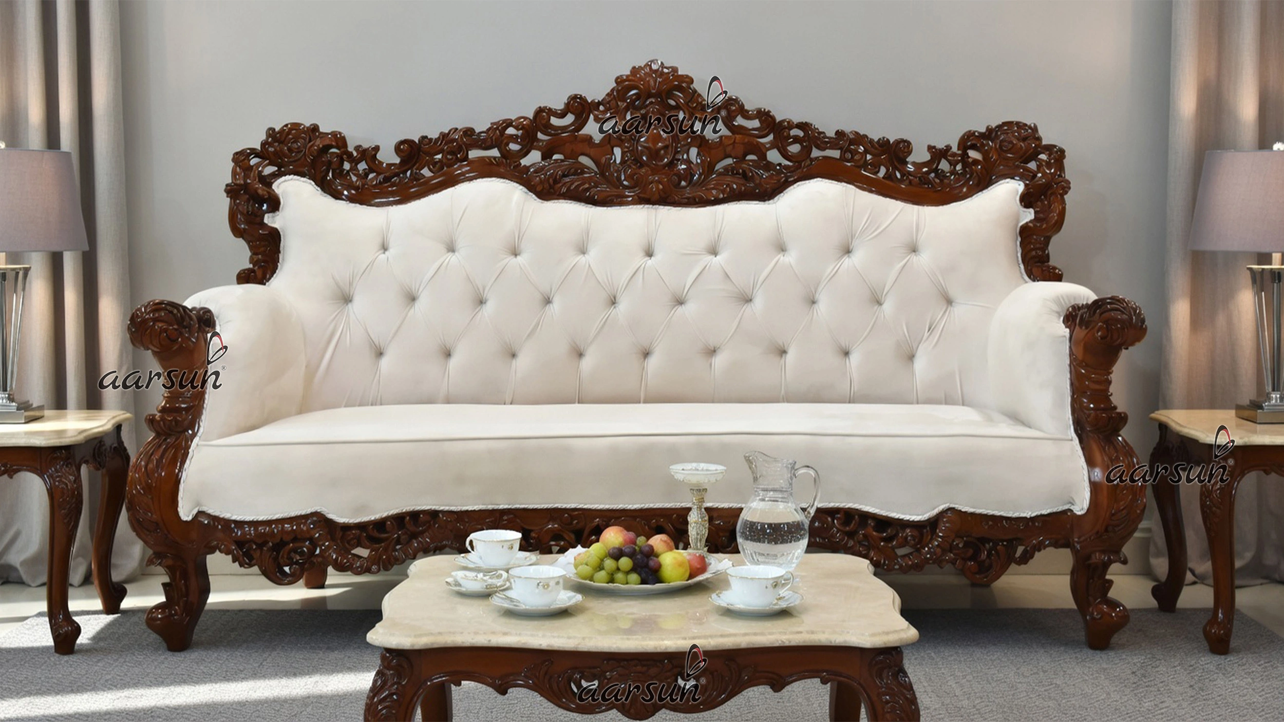 3 Seater Sofa with Stain Proof Fabric UH-YT-298