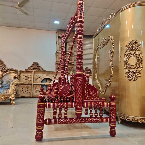 Wooden Swings/Jhula for Home & Garden Floor-Standing - Aarsun