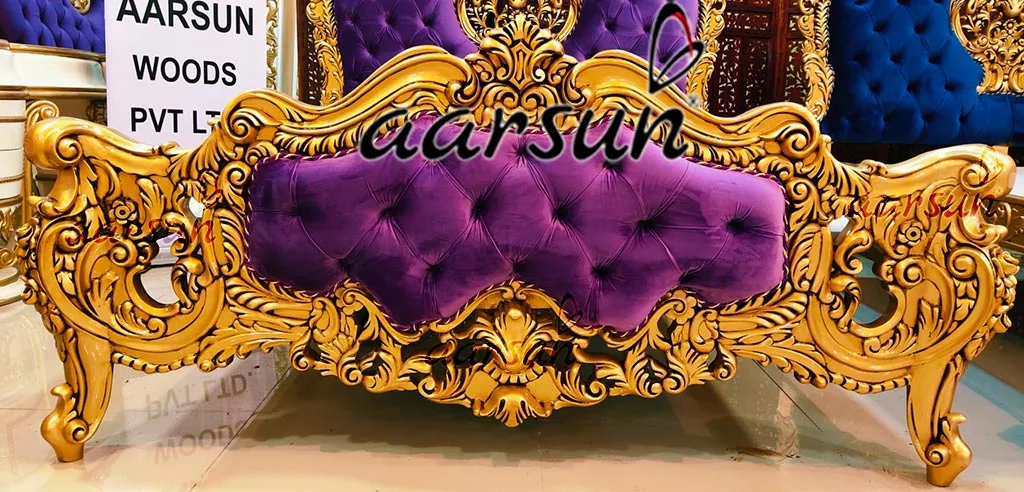 Aarsun Royal Queen Bed in 3 Fabrics UH-YT-295-E