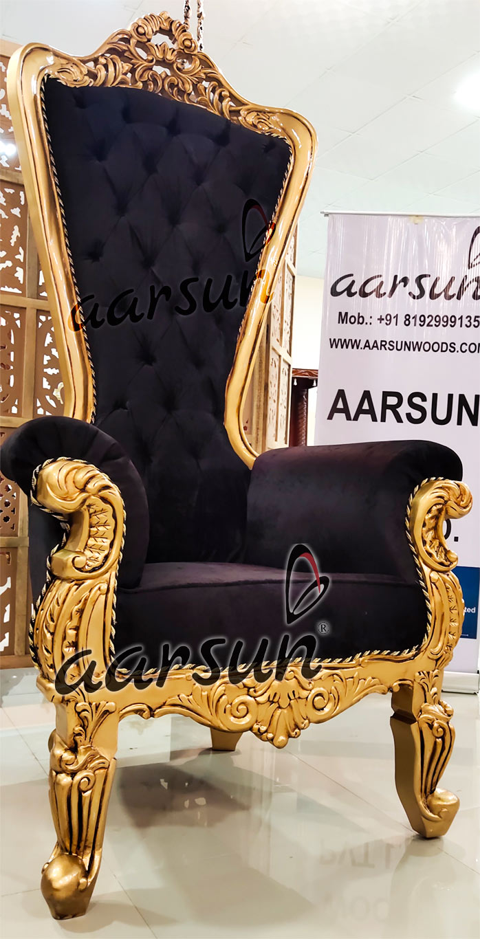 royal throne chair in teak wood yt290