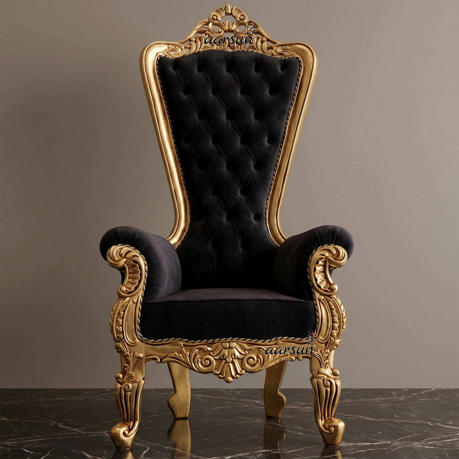 Royal Throne Chair in Teak Wood