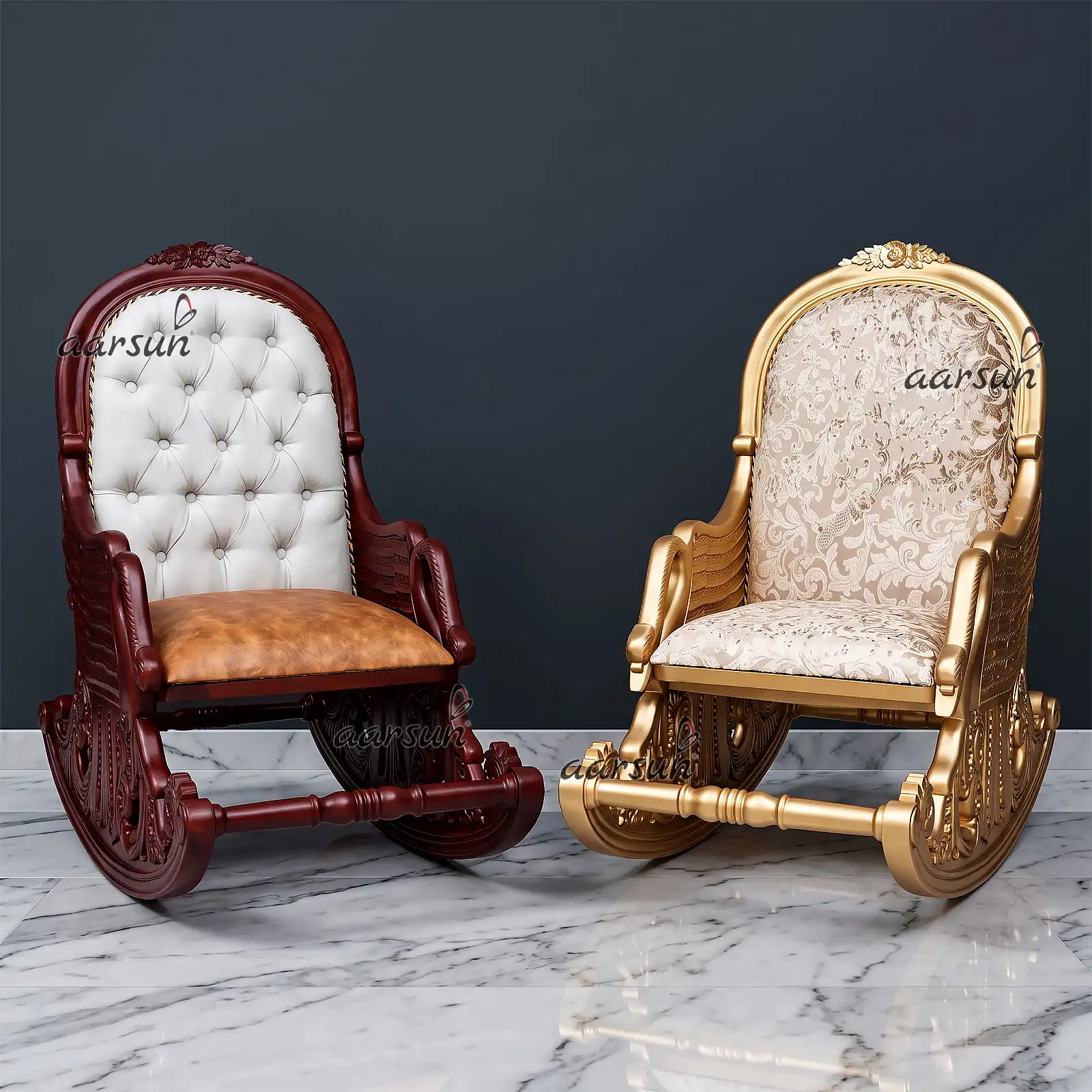 Traditional Teak Rocking Chair YT-329