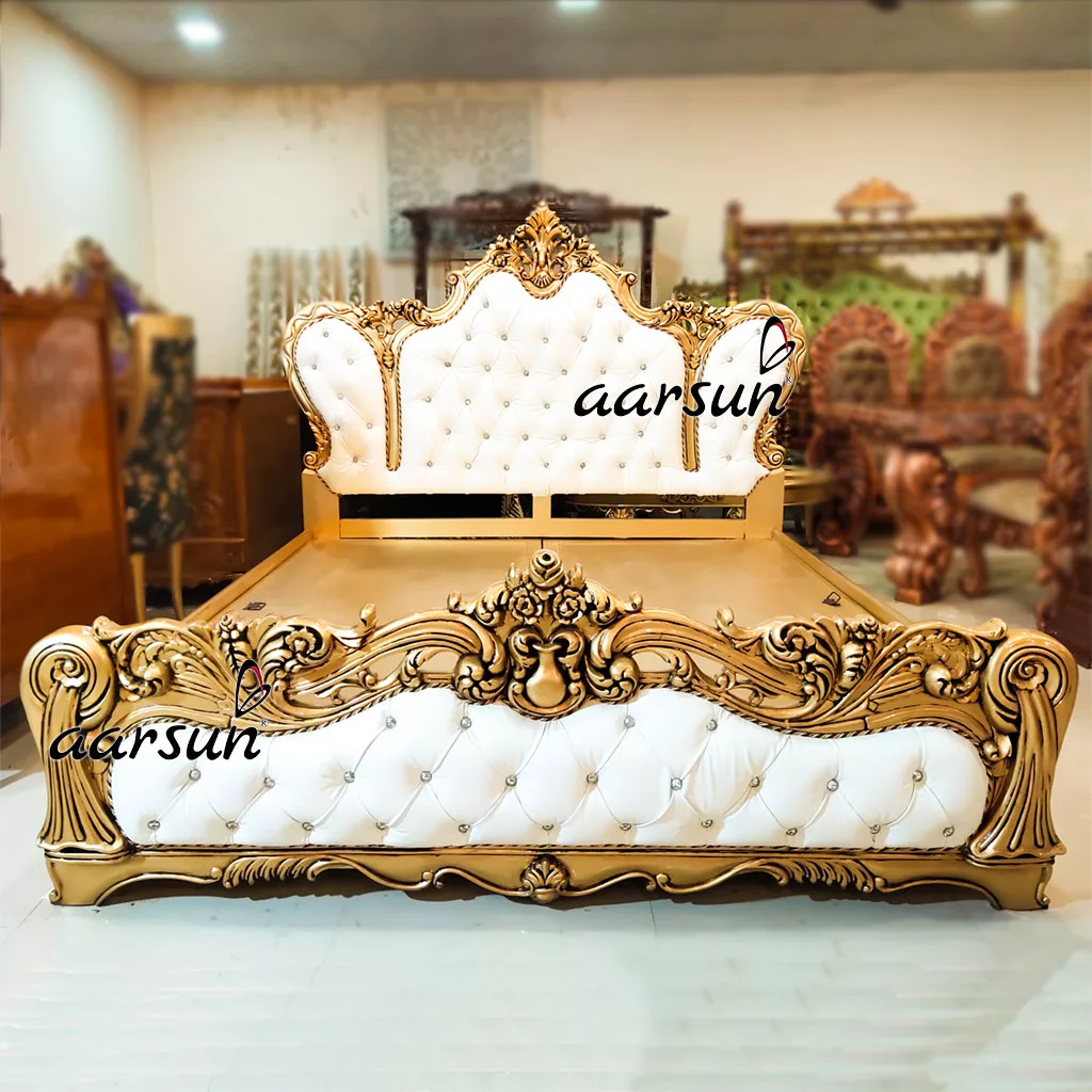 Classic King Size Double Bed With Storage Factory Price Top Quality