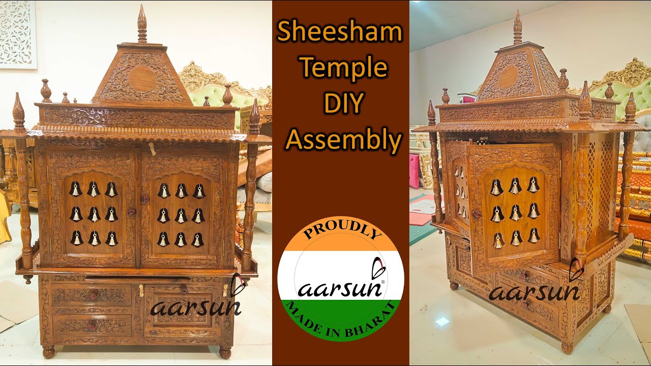 Personalized Furniture Week 10- Complete DIY Sheesham Wood Temple YT-335