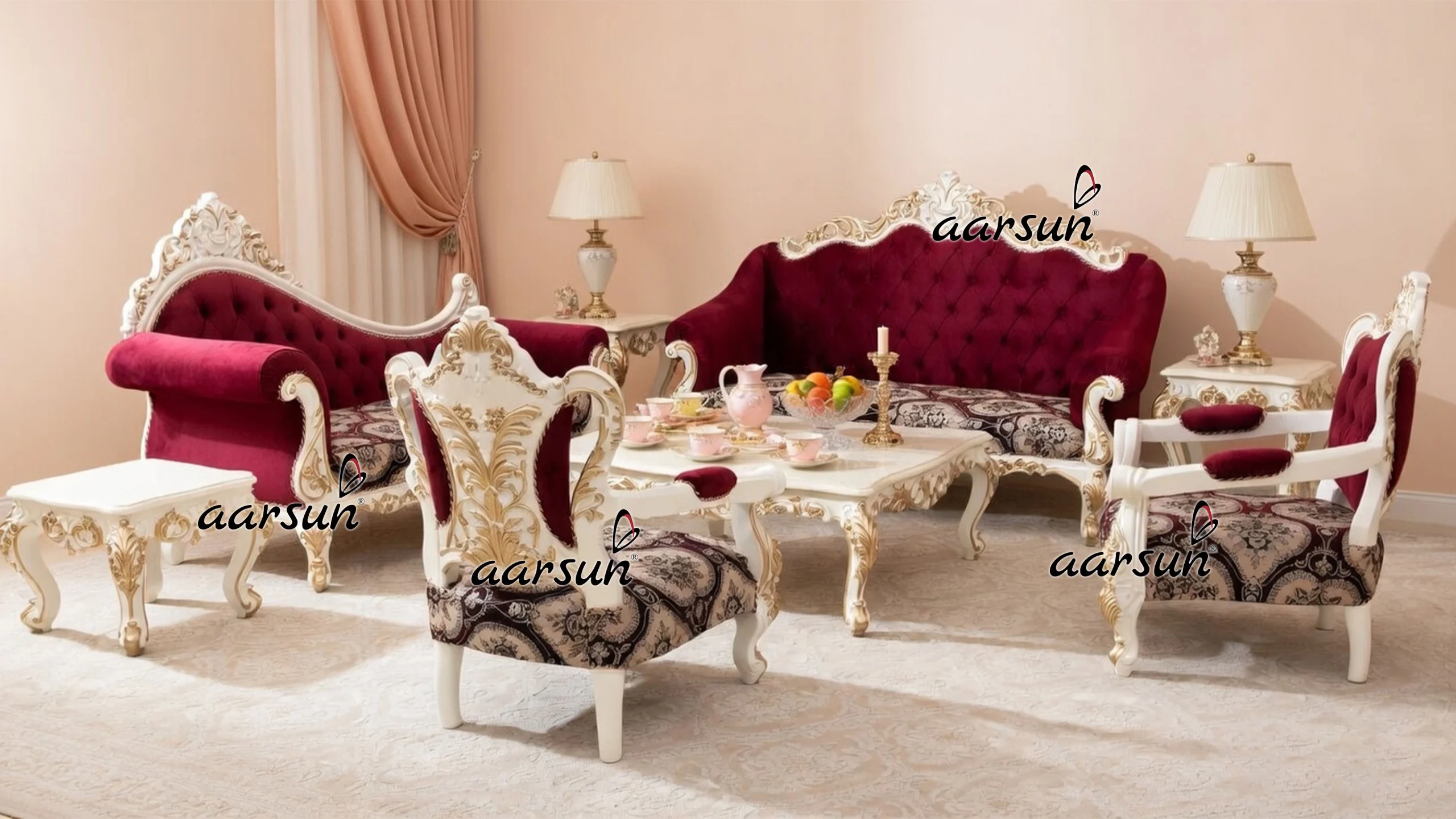UH-YT-358-White-Gold-8-Seater-Sofa-Set