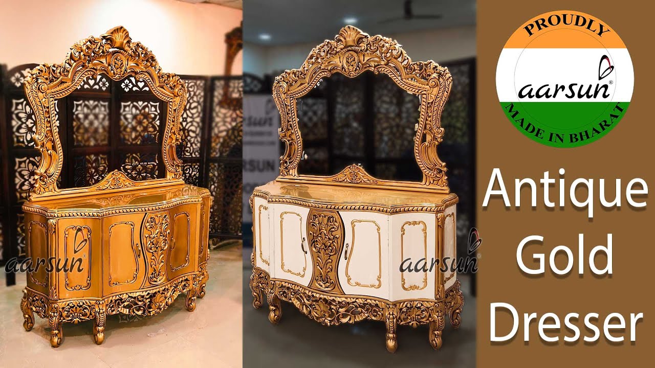 Image of Luxurious Furniture Week 20 - Antique Gold Dresser in 2 Different Customization YT-423