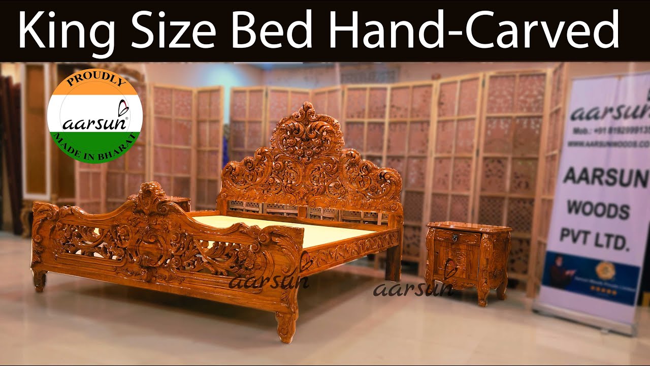 Image of Luxurious Furniture Week 20 - Fully Carved King Size Bed YT-421