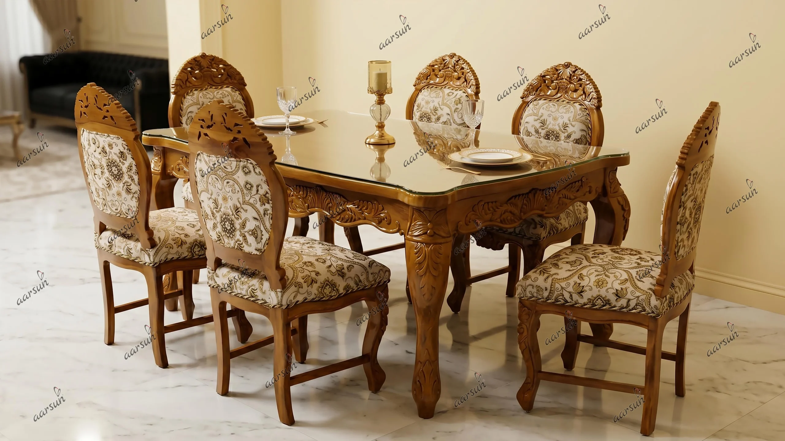 wooden dining table chair set best price