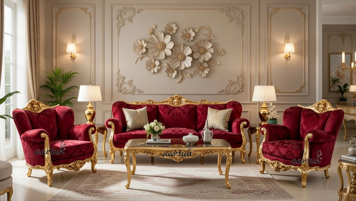 Classic Style Sofa Set design , sofa set furniture design, carving sofa set