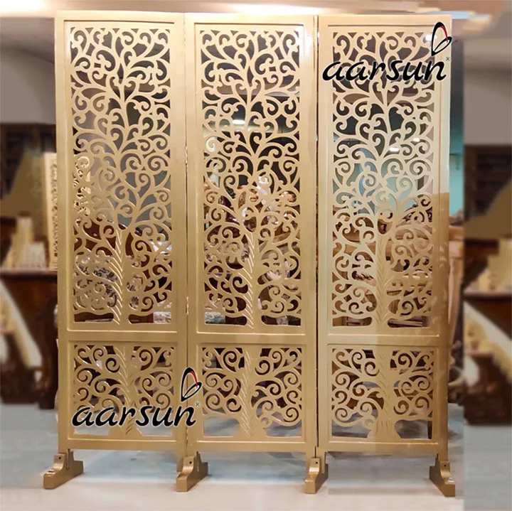 Room Divider in Antique Gold Paint