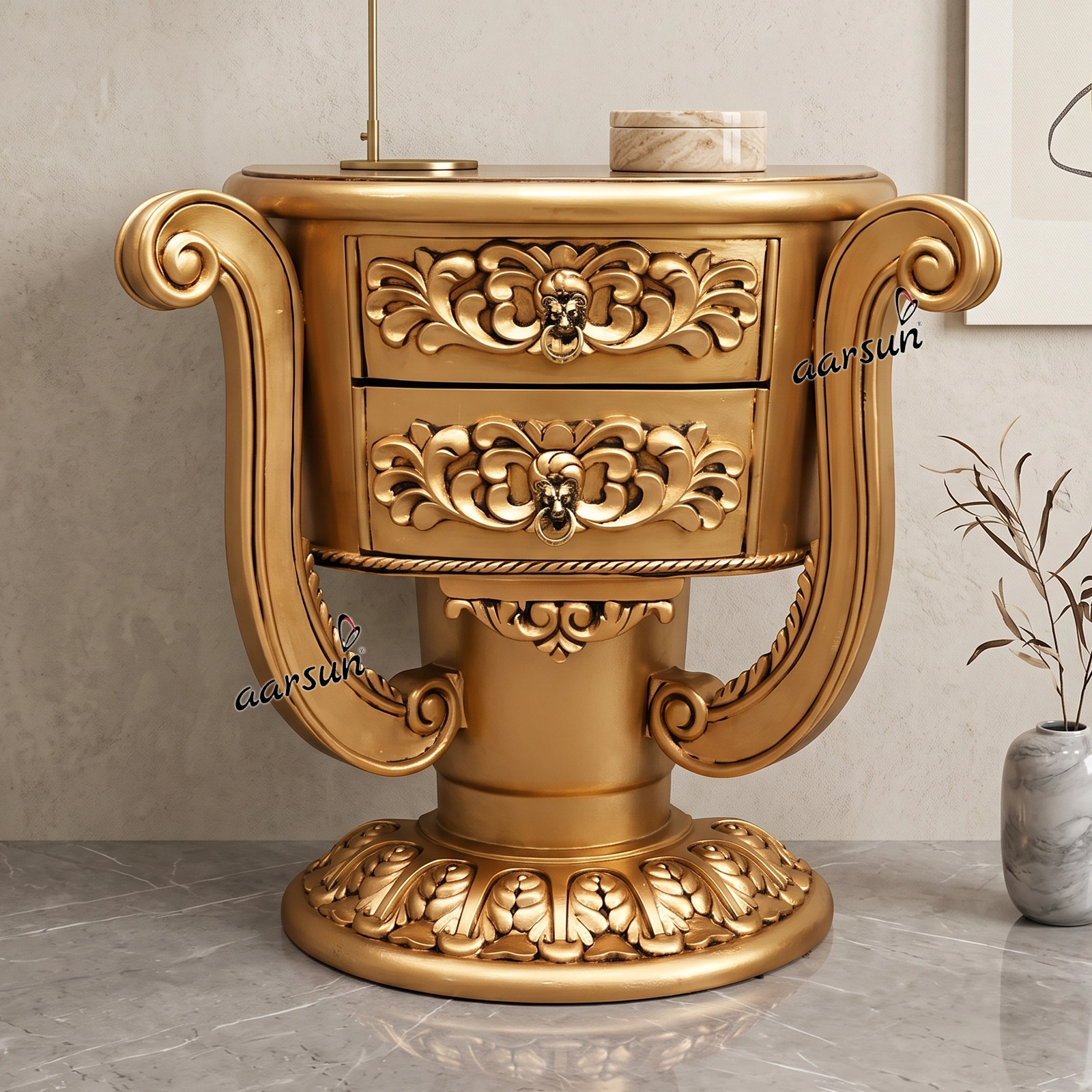 Antique Gold Royal Side Table YT-485ST