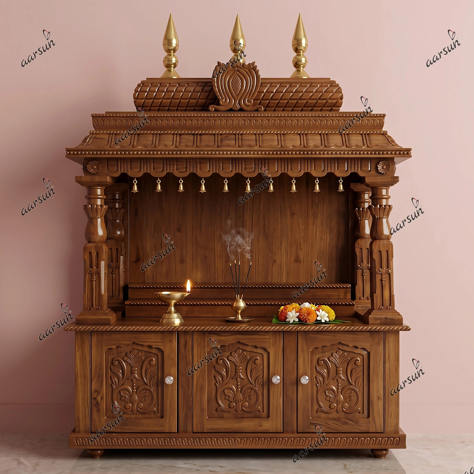 Image for Handmade Hindu temple designs for Home UH-MNDR-0067