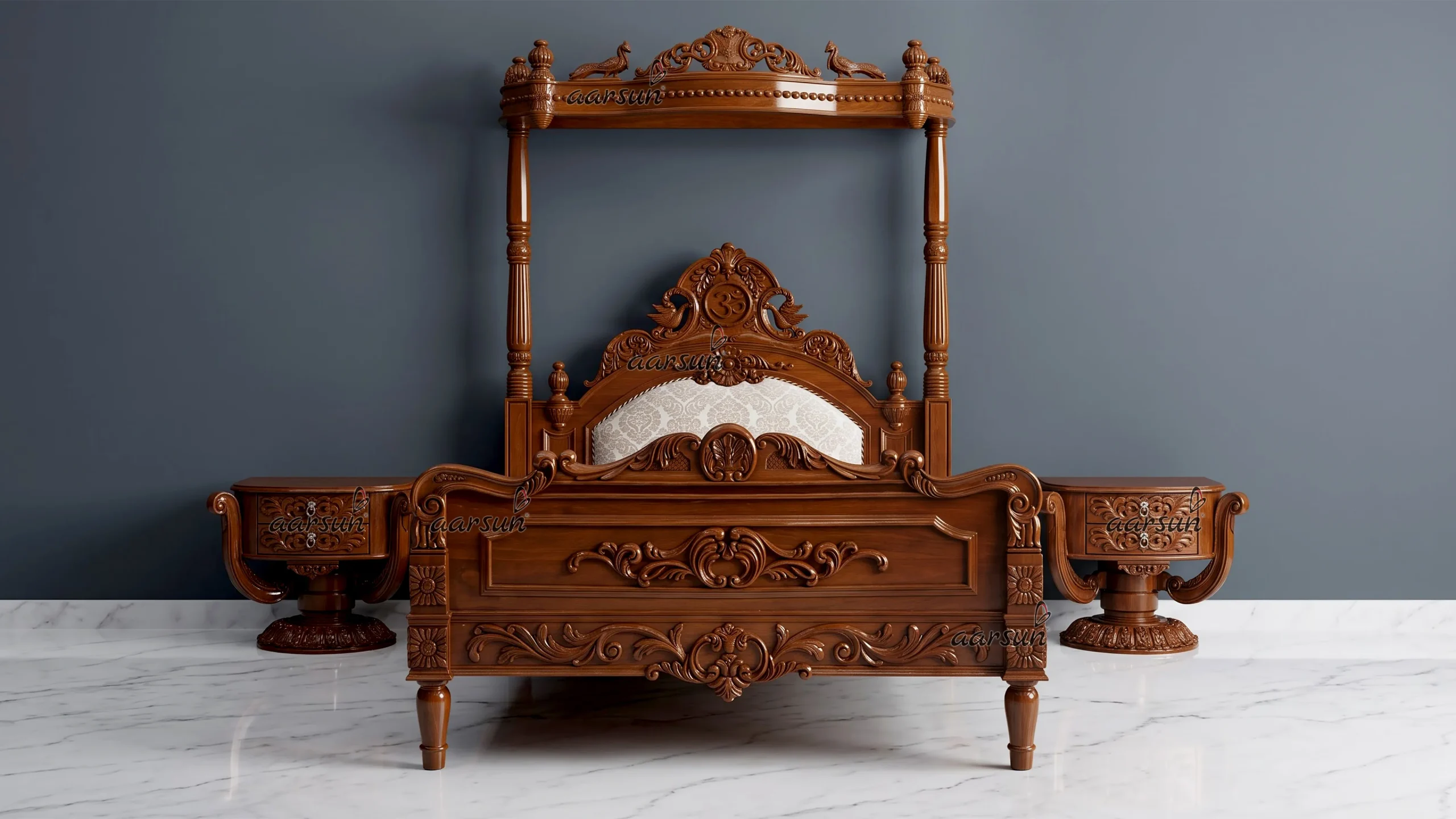 Majestic Canopy Bedroom Set Queen Size YT-635