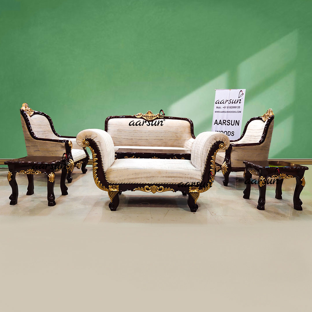 Royal Maharaja Sofa Set With Open Back Settee YT-535