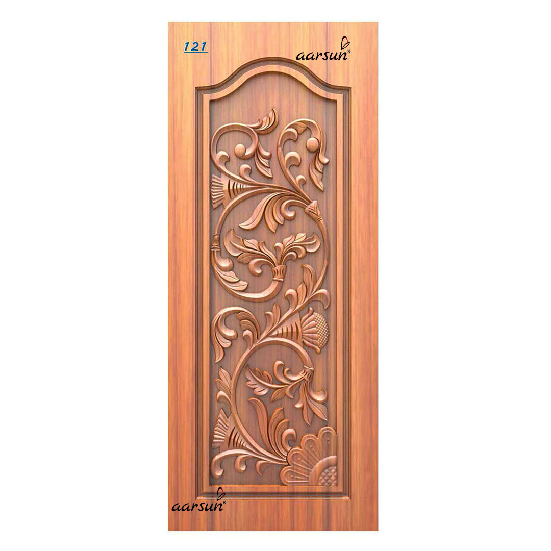Wooden Door with Flowers & Petals-121