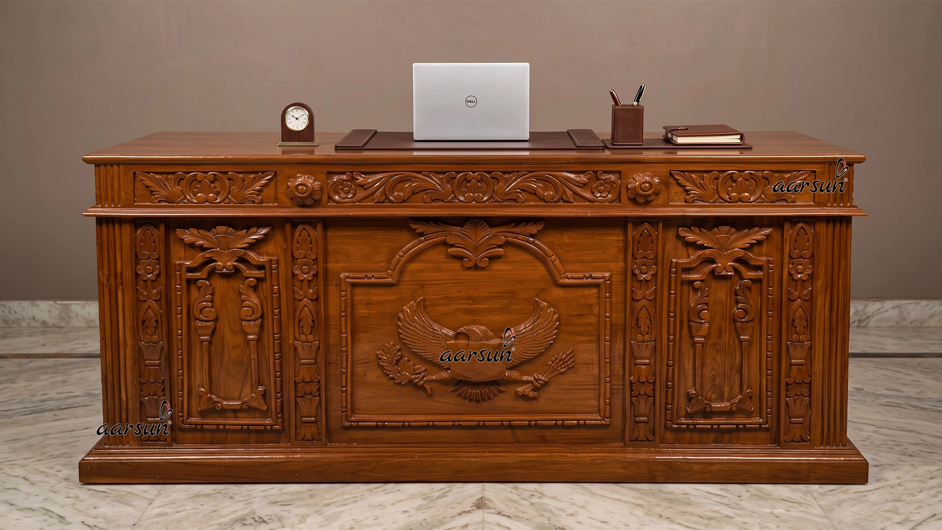 Office Desk in Natural Finish