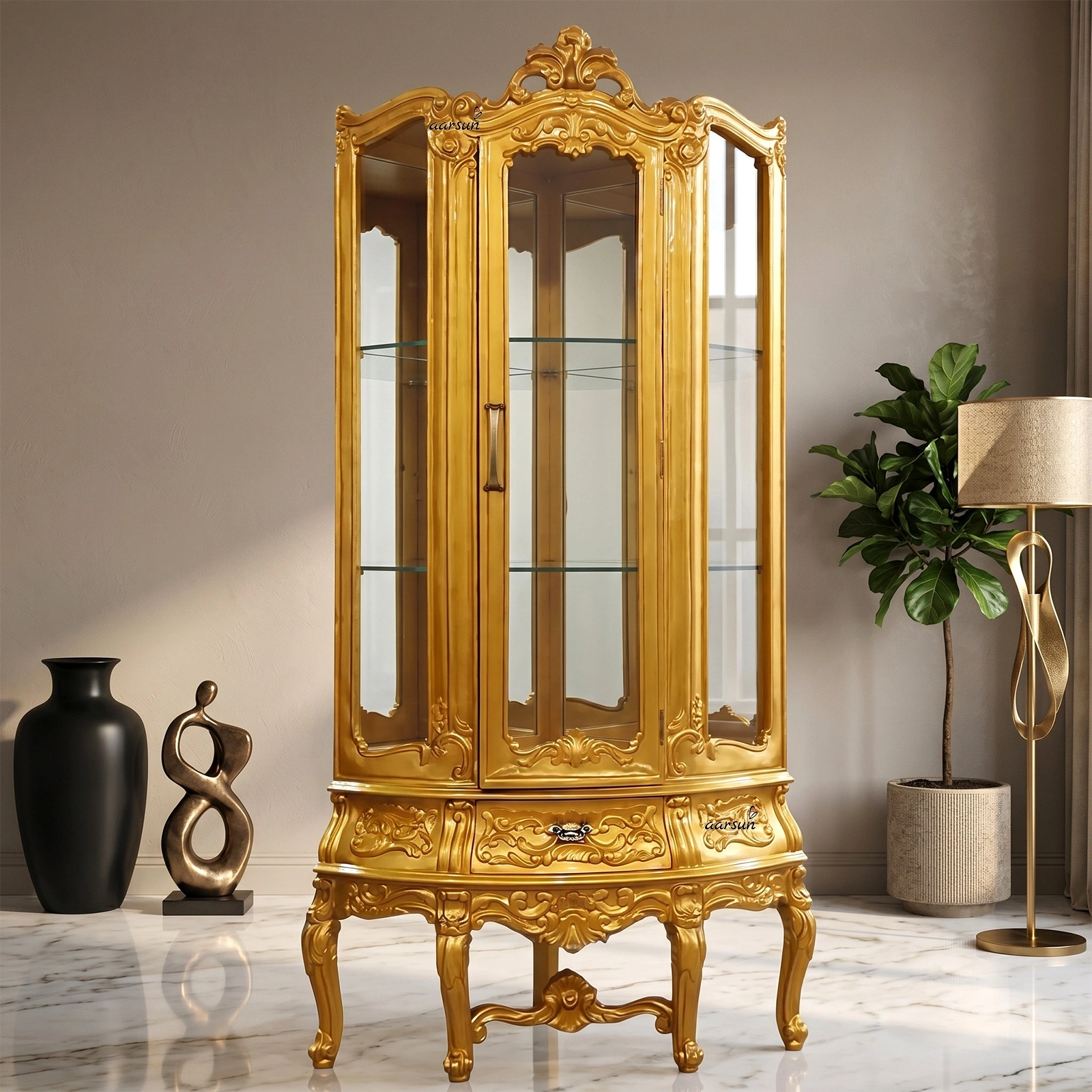 Wooden Royal Crockery Cabinet YT-272A