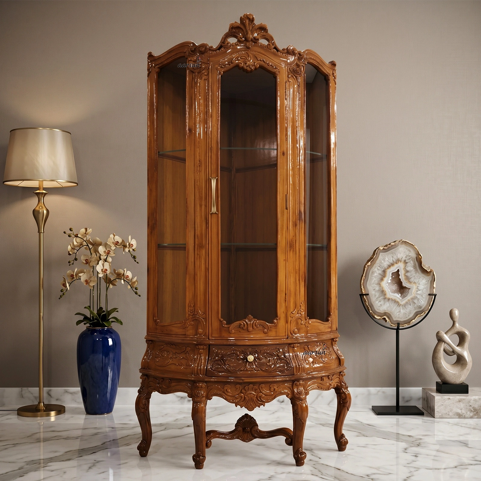 Wooden Classic Crockery Cabinet YT-272B