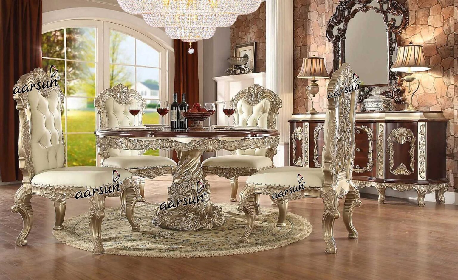Luxury Wooden Dining Furniture Set DNG0050C