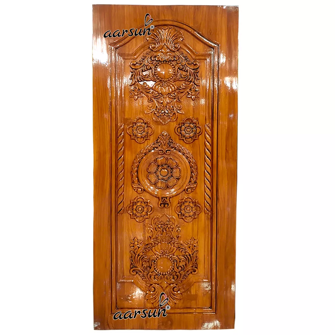 Wooden main door designs Indian style export quality factory price