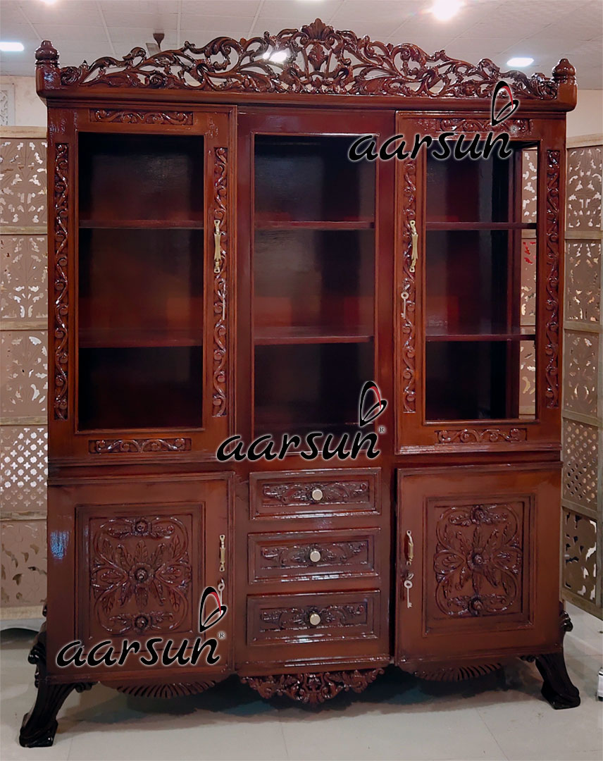 Handcrafted Multipurpose Cabinet Showcase Armoire Almirah