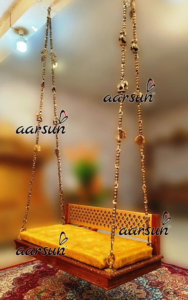 屋外スペース用の美しい Jhula 吊り下げ式ブランコ シート 7 選 - Aarsun
