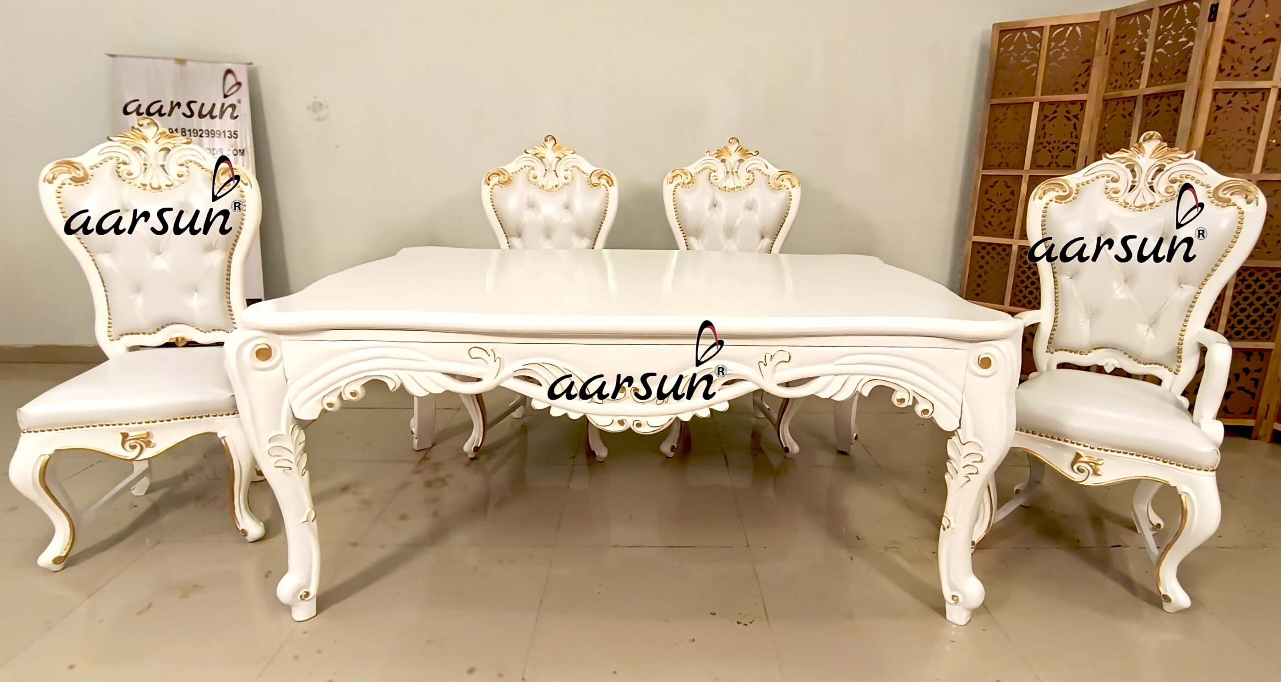 Classic Dining Set in White YT-670-B