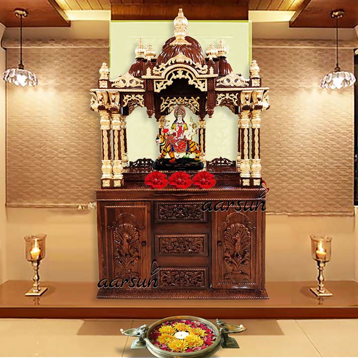 Iskcon-Wooden-Temple-Teak-Wood-UH-YT-188